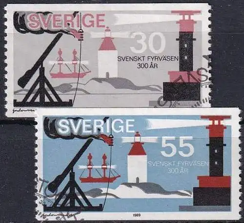 SCHWEDEN 1969 Mi-Nr. 655/56 o used - aus Abo