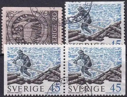 SCHWEDEN 1970 Mi-Nr. 665/66 ACDD o used - aus Abo