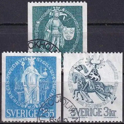 SCHWEDEN 1970 Mi-Nr. 671/73 o used - aus Abo