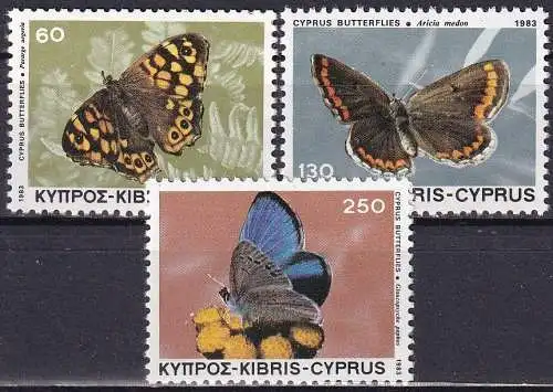 ZYPERN 1983 Mi-Nr. 584/86 ** MNH