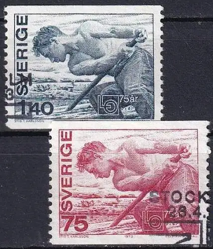 SCHWEDEN 1973 Mi-Nr. 804/05 o used - aus Abo