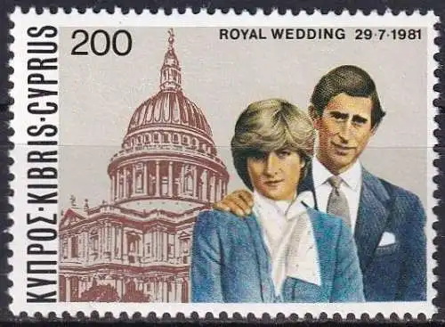 ZYPERN 1981 Mi-Nr. 560 ** MNH