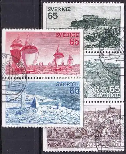 SCHWEDEN 1974 Mi-Nr. 854/58 o used - aus Abo