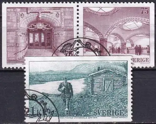 SCHWEDEN 1974 Mi-Nr. 859/61 o used - aus Abo