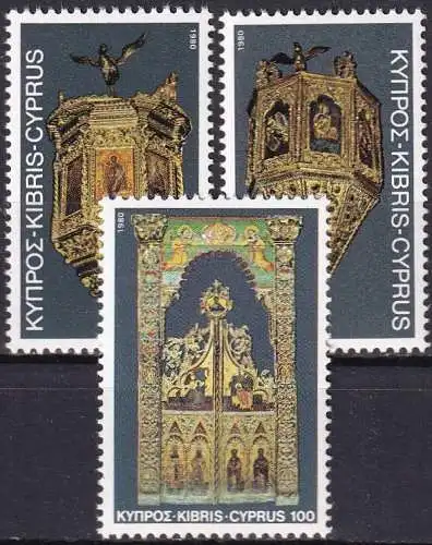 ZYPERN 1980 Mi-Nr. 544/46 ** MNH