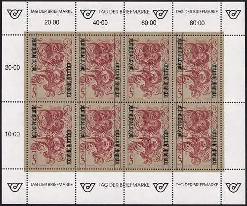 ÖSTERREICH 1991 Mi-Nr. 2032 Kleinbogen ** MNH