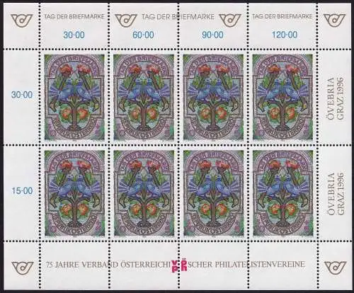 ÖSTERREICH 1996 Mi-Nr. 2187 Kleinbogen ** MNH