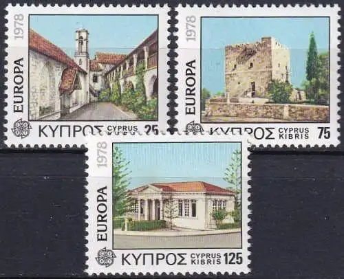 ZYPERN 1978 Mi-Nr. 484/86 ** MNH