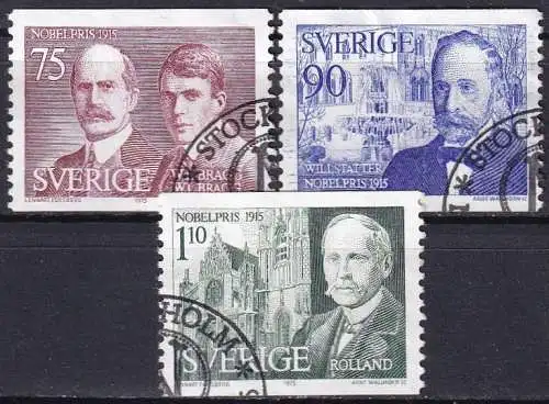 SCHWEDEN 1975 Mi-Nr. 932/34 o used - aus Abo