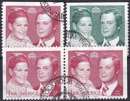 SCHWEDEN 1976 Mi-Nr. 952/53 ADD o used - aus Abo