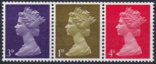 GROSSBRITANNIEN 1969 Zusammendruck ** MNH