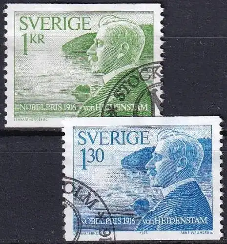 SCHWEDEN 1976 Mi-Nr. 970/71 o used - aus Abo