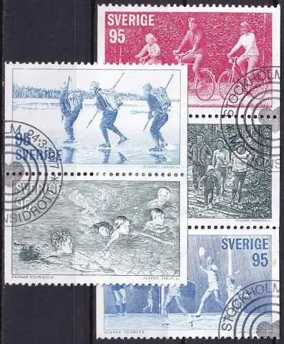 SCHWEDEN 1977 Mi-Nr. 976/80 o used - aus Abo