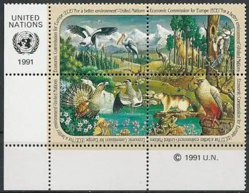 UNO NEW YORK 1991 Mi-Nr. 608/11 ** MNH