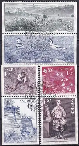 SCHWEDEN 1978 Mi-Nr. 1022/27 o used - aus Abo