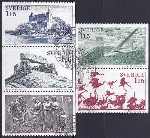 SCHWEDEN 1978 Mi-Nr. 1028/32 o used - aus Abo