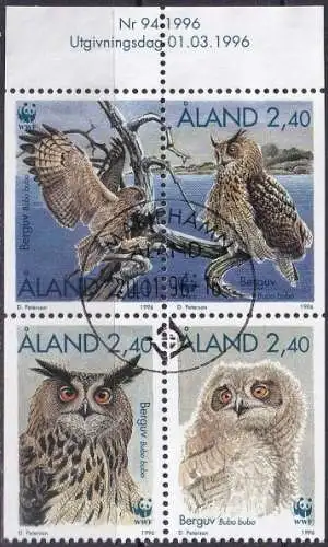 ALAND 1996 Mi-Nr. 109/12 o used - aus Abo