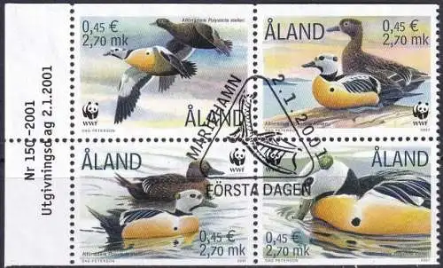 ALAND 2001 Mi-Nr. 183/86 o used - aus Abo