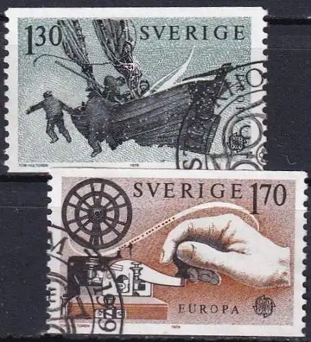 SCHWEDEN 1979 Mi-Nr. 1058/59 o used - aus Abo