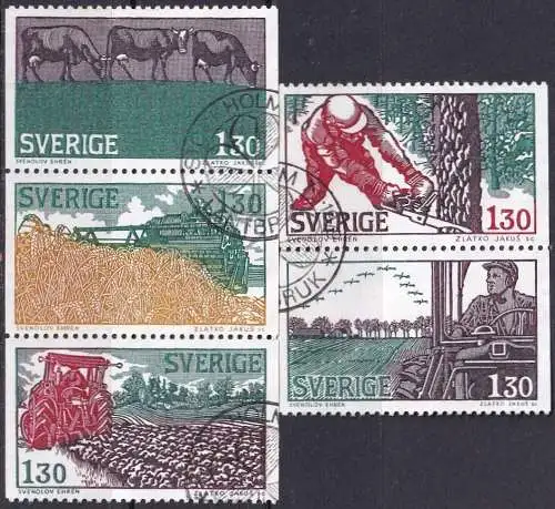 SCHWEDEN 1979 Mi-Nr. 1060/64 o used - aus Abo