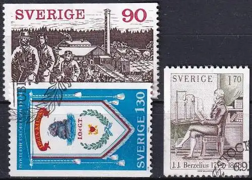 SCHWEDEN 1979 Mi-Nr. 1071/73 o used - aus Abo