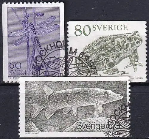 SCHWEDEN 1979 Mi-Nr. 1075/77 o used - aus Abo