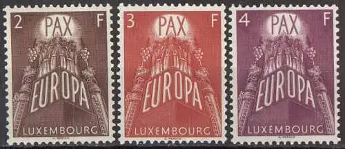 LUXEMBURG 1957 Mi-Nr. 572/74 ** MNH - CEPT