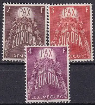 LUXEMBURG 1957 Mi-Nr. 572/74 ** MNH - CEPT