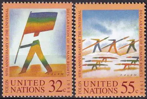 UNO NEW YORK 1998 Mi-Nr. 787/88 ** MNH