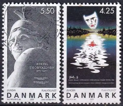 DÄNEMARK 2003 Mi-Nr. 1341/42 o used