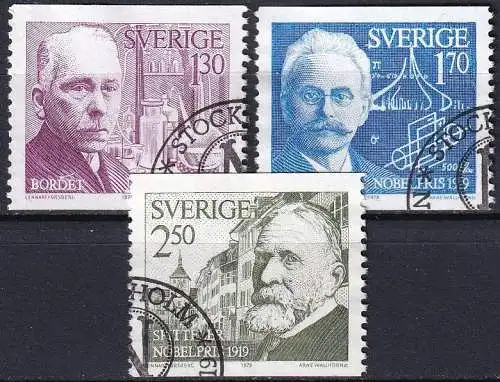 SCHWEDEN 1979 Mi-Nr. 1093/95 o used - aus Abo