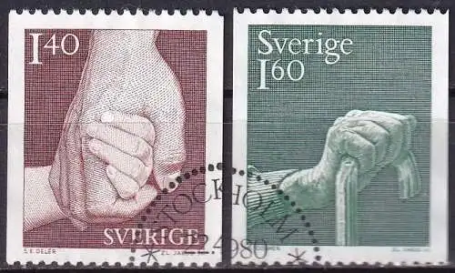 SCHWEDEN 1980 Mi-Nr. 1103/04 o used - aus Abo