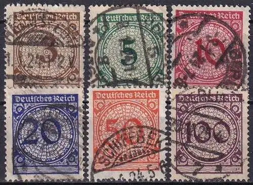 DEUTSCHES REICH 1936 Mi-Nr. 634/42 o used