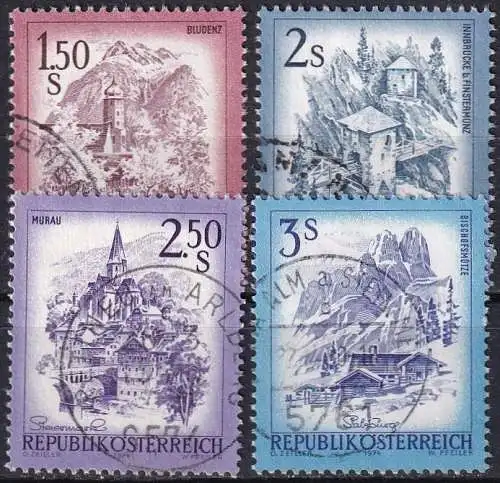 ÖSTERREICH 1974 Mi-Nr. 1439/42 o used - aus Abo