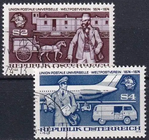 ÖSTERREICH 1974 Mi-Nr. 1466/67 o used - aus Abo