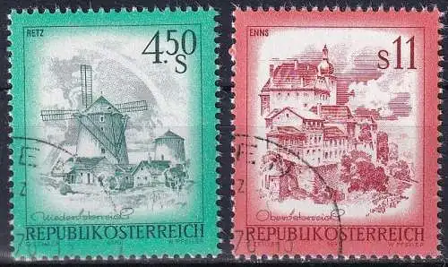 ÖSTERREICH 1976 Mi-Nr. 1519/20 o used - aus Abo