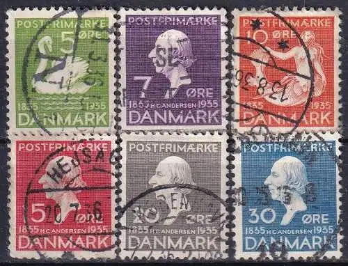 DÄNEMARK 1935 Mi-Nr. 222/27 o used