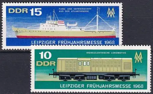 DDR 1968 Mi-Nr. 1349/50 ** MNH