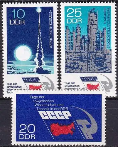 DDR 1973 Mi-Nr. 1887/89 ** MNH