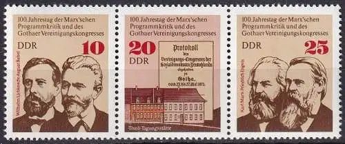 DDR 1975 Mi-Nr. 2050/52 ** MNH