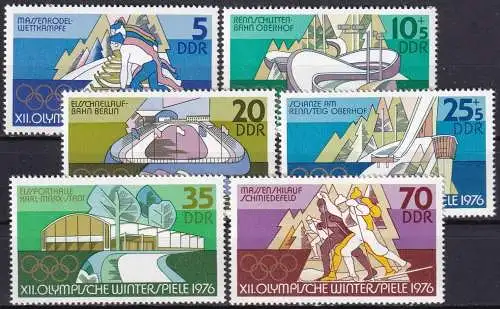 DDR 1975 Mi-Nr. 2099/04 ** MNH