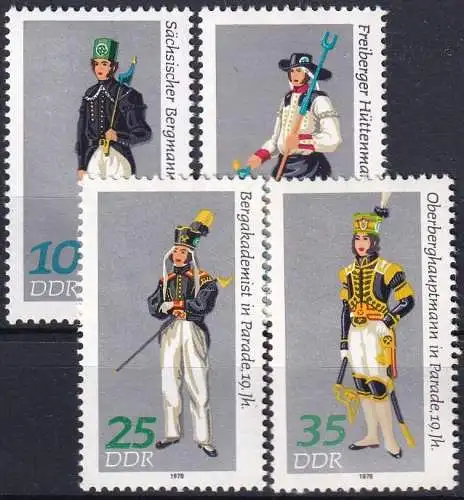 DDR 1978 Mi-Nr. 2318/21 ** MNH