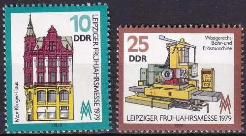 DDR 1979 Mi-Nr. 2403/04 ** MNH