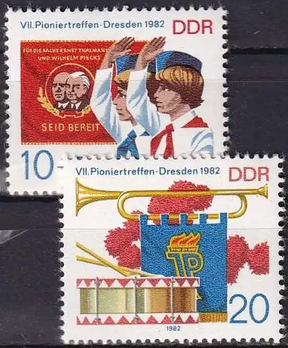 DDR 1982 Mi-Nr. 2724/25 ** MNH