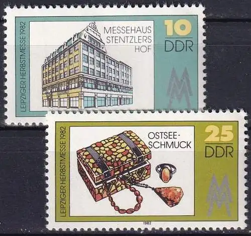 DDR 1982 Mi-Nr. 2733/34 ** MNH