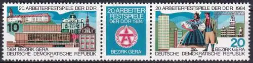 DDR 1984 Mi-Nr. 2880/81 ** MNH