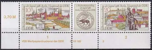 DDR 1986 Mi-Nr. 3030/31 ** MNH