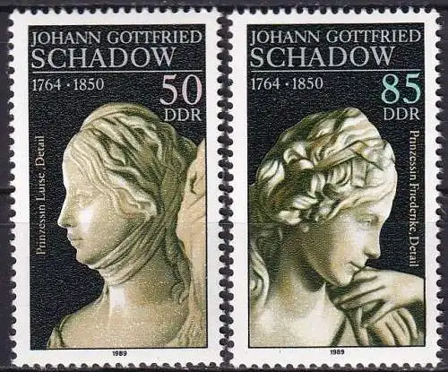 DDR 1989 Mi-Nr. 3250/51 ** MNH