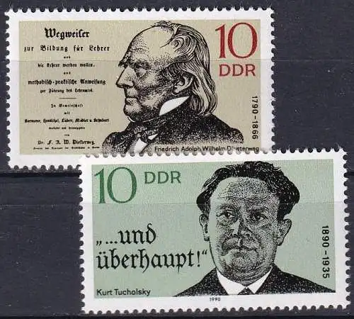 DDR 1990 Mi-Nr. 3320/21 ** MNH