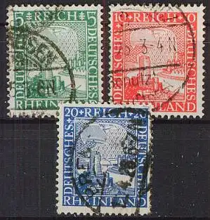 DEUTSCHES REICH 1925 Mi-Nr. 372/74 o used